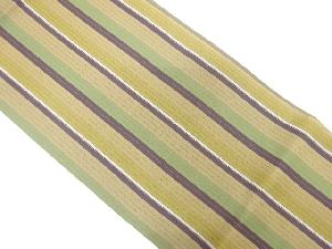 縞模様織出し全通袋帯